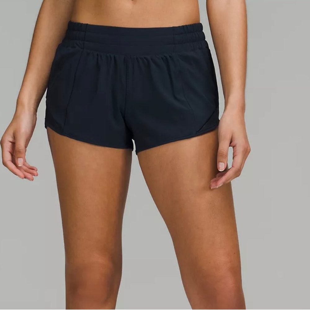 Lululemon hotty hot athletic shorts navy